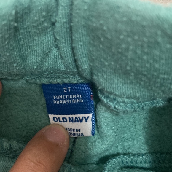 Toddler Old Navy Sea Green Drawstring Joggers. - Picture 2 of 2